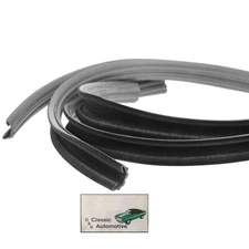 68-72 Chevy II Nova Glass Seal Vent Glass Channel Run Weatherstrips Felts Pair