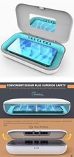 UV Phone Sanitizer Box Smartphone Sterilizer Portable 10 UV-C Beads Strong Disin