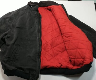 Vintage Carhartt Mens Jacket Santa Fe Duck Quilted Sz 4XL Union