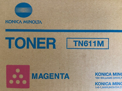 TN611M Magenta Toner Cartridge Konica Minolta **NEW**Genuine & Original