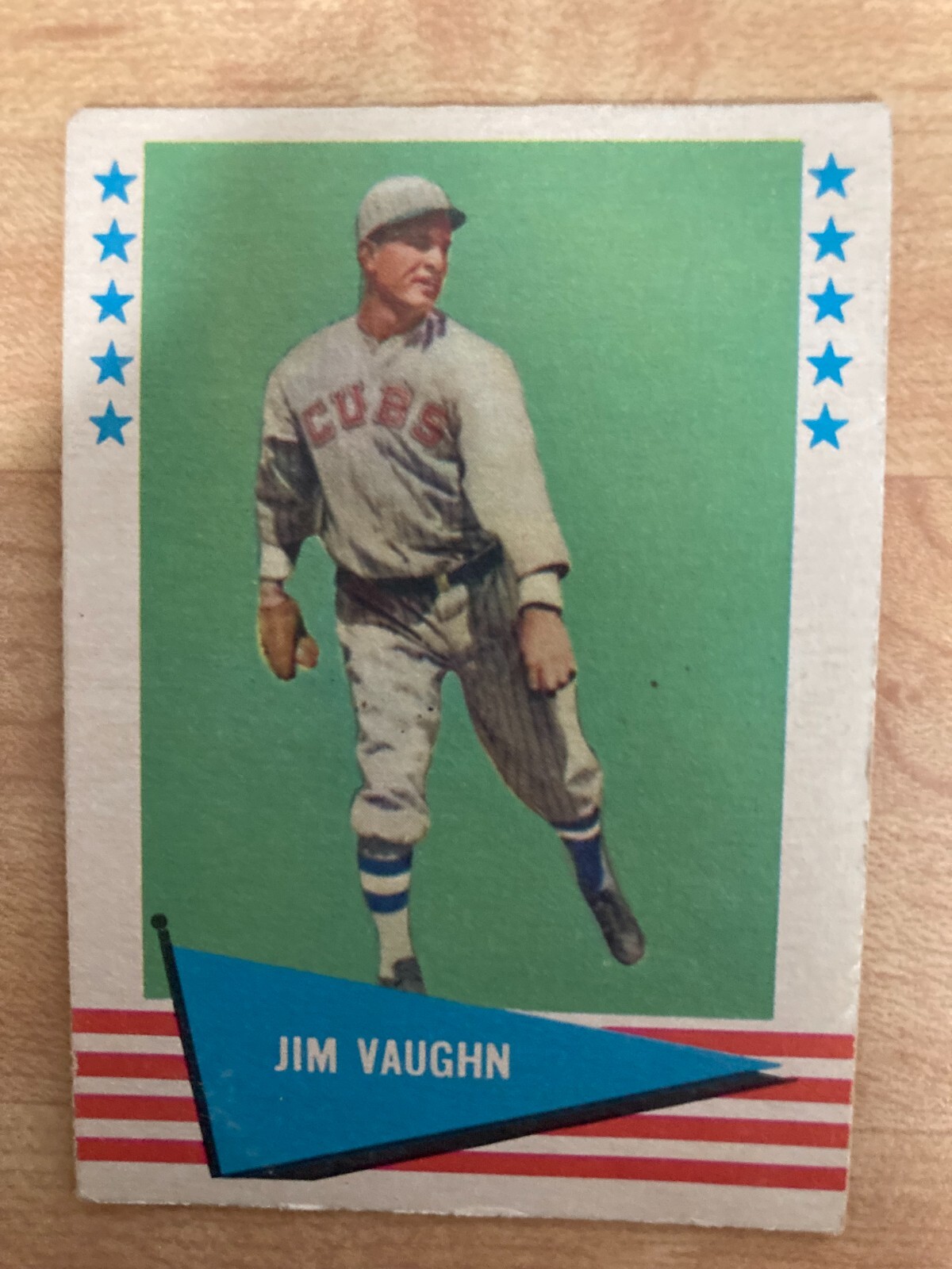 Jim Vaughn #82 Baseball Cards 1961 Fleer trading card — raw and PSA graded price guide