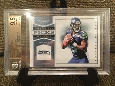 2012 Prestige Russell Wilson RC Prestigious Picks Platinum /10 BGS 9.5 GEM MINT 