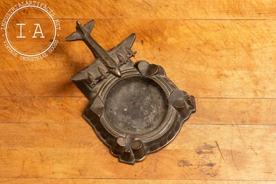 WW2 Era Cast Metal Ashtray With Poker Motif | eBay