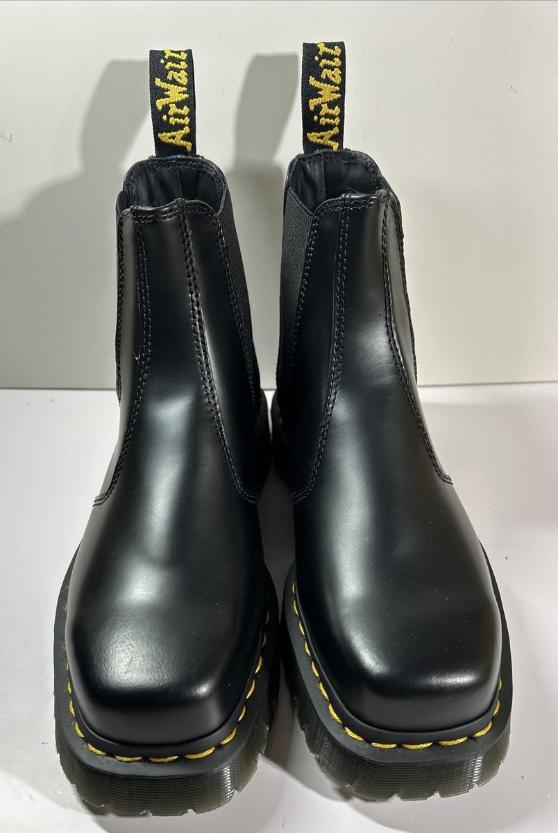 Dr. Martens 2976 Bex Squared Toe Black Leather Chelsea Boots Dr. Martens 2976 Bex Squared Toe Black Leather Chelsea Boots