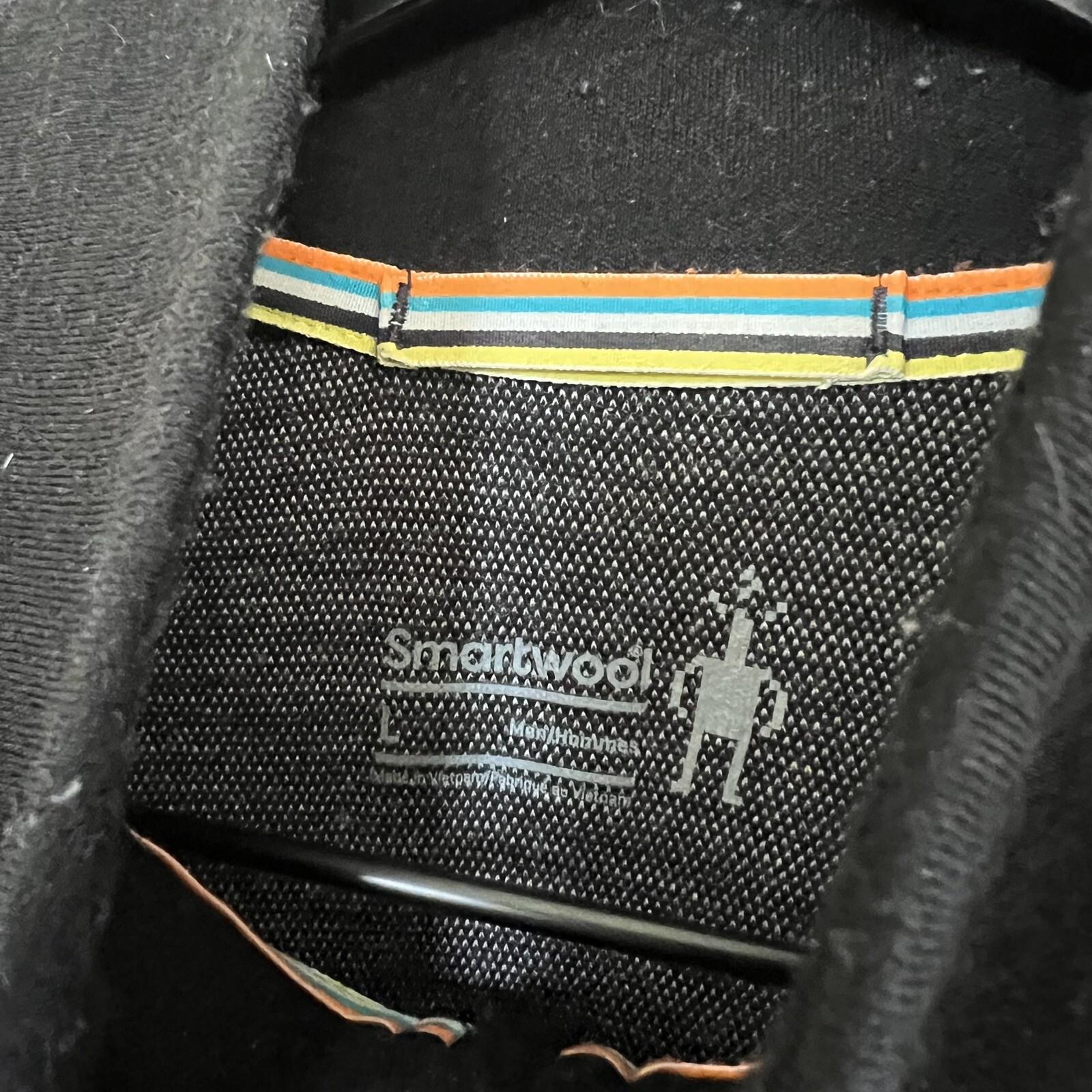 Smartwool Mens Quarter Zip Pullover Size Large Gr… - image 6