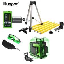 Multifunction 3D Laser level Green Beam + Laser Receiver+High support bar Kit