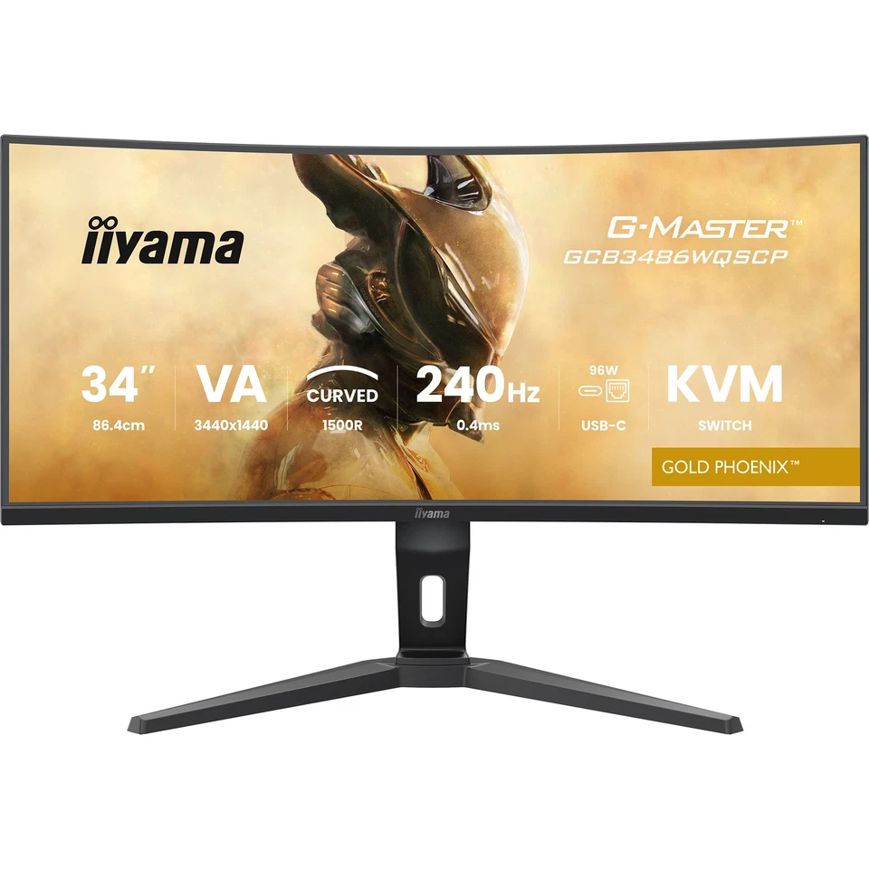 iiyama G-Master GCB3486WQSCP-B1 GOLD PHOENIX, Gaming-Monitor, 86,4 cm (34 Zoll) - Bild 2 von 4