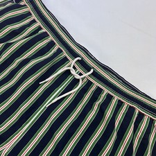 Polo by Ralph Lauren Men Blue Green Striped Polyester Swim Trunks 2X BIG NWoT