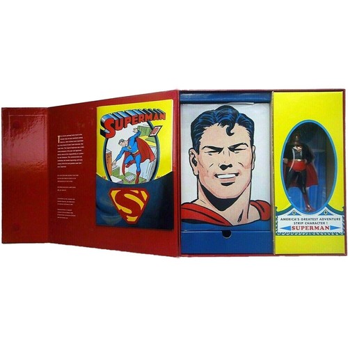 SUPERMAN MASTERPIECE EDITION WITH EXCLUSIVE 8" STATUE, COMIC & HARDCOVER BOOK - Picture 3 of 4