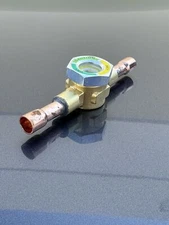 Sight Glass Moisture Indication 1/4" Solder Flare Cooper Line Refrigeration HVAC