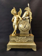 Orologio Pendolo in bronzo dorato  in primi del 19° secolo- H. 59cm
