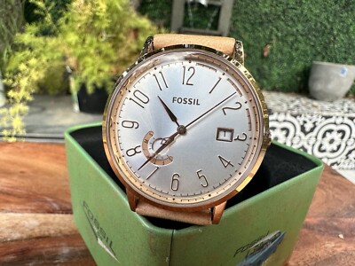 Fossil ES3751 Vintage Muse Silver Dial Sand Leather Strap Women\'s Watch Fossil Vintage Muse ES3751 Women main image 3