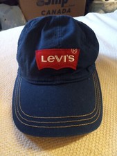 Genuine Levi's Levis Hat In Blue With Red Logo.    V4
