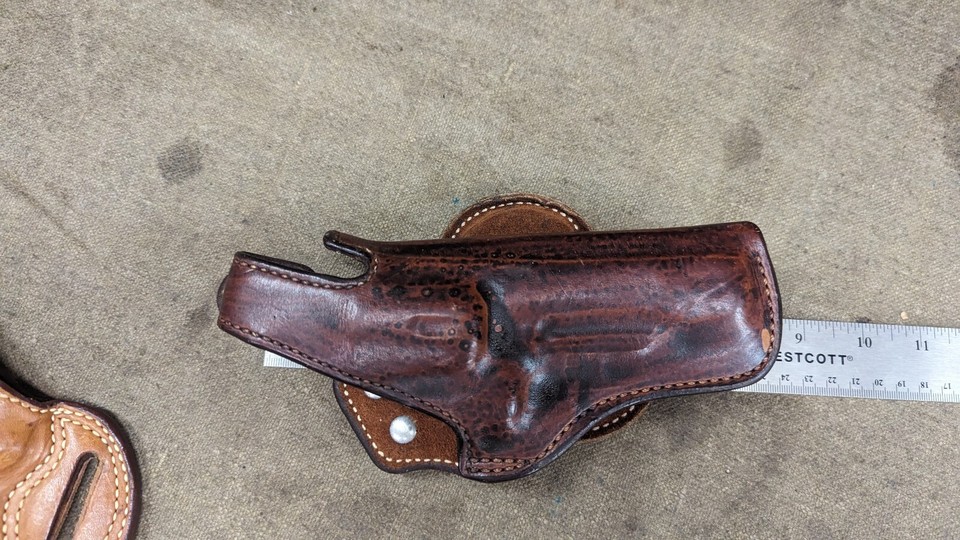 Bianchi 56L paddle holster Smith S&W 686 leather vintage holster eBay