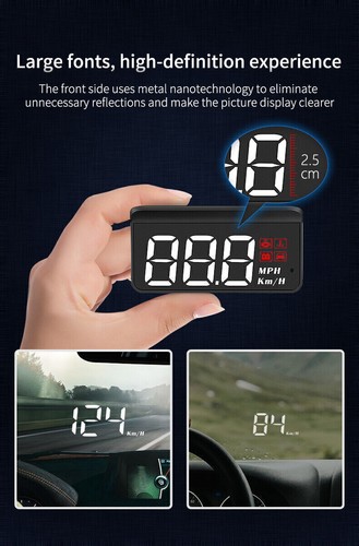 Car HUD Vehicle Modified Portable OBD High-definition Display LED Backlight - Picture 6 of 10