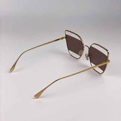 Fendi Sunglasses FE40015U 30E Cat Eye Gold Brown Women s-l400.jpg main image 3