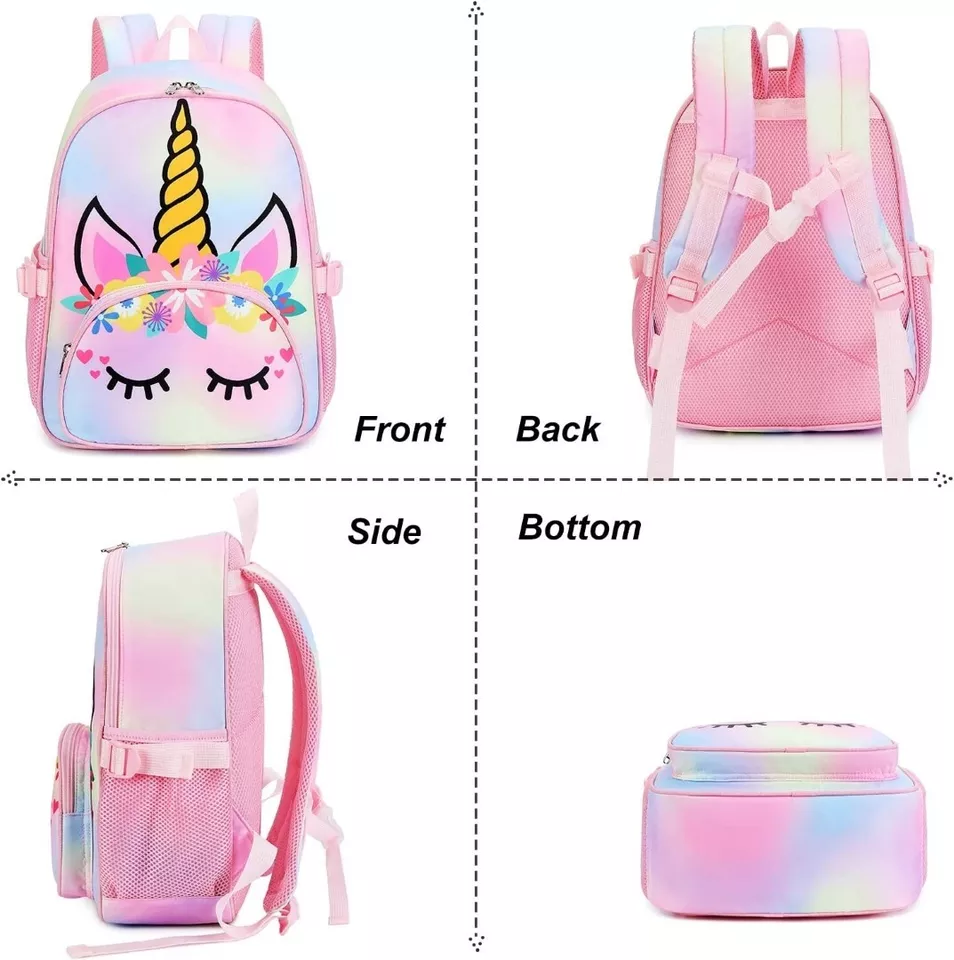 Mochila De Unicornio Grande Niña Mochilas Escolares Para Niñas 3 - 12 Años Foto 4 de 4