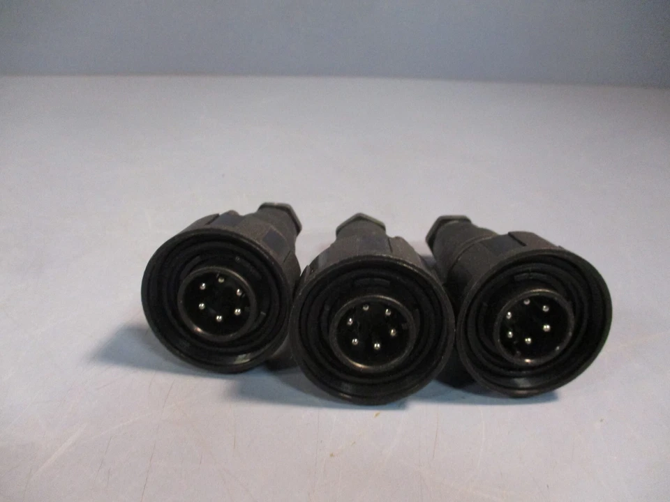 LOT OF (3) BULGIN CIRCULAR CONNECTOR PLUG 6-PIN PX0739-P - Image 2 of 3