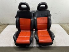 03-10 Vw Beetle Hatch Wolfsburg Big Bolster Black Orange Leather Seats See Pics