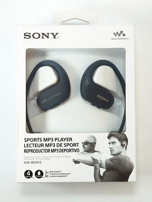 SONY NW-WS413 4GB Waterproof Wireless Walkman Sports Swimming MP3 Player Black