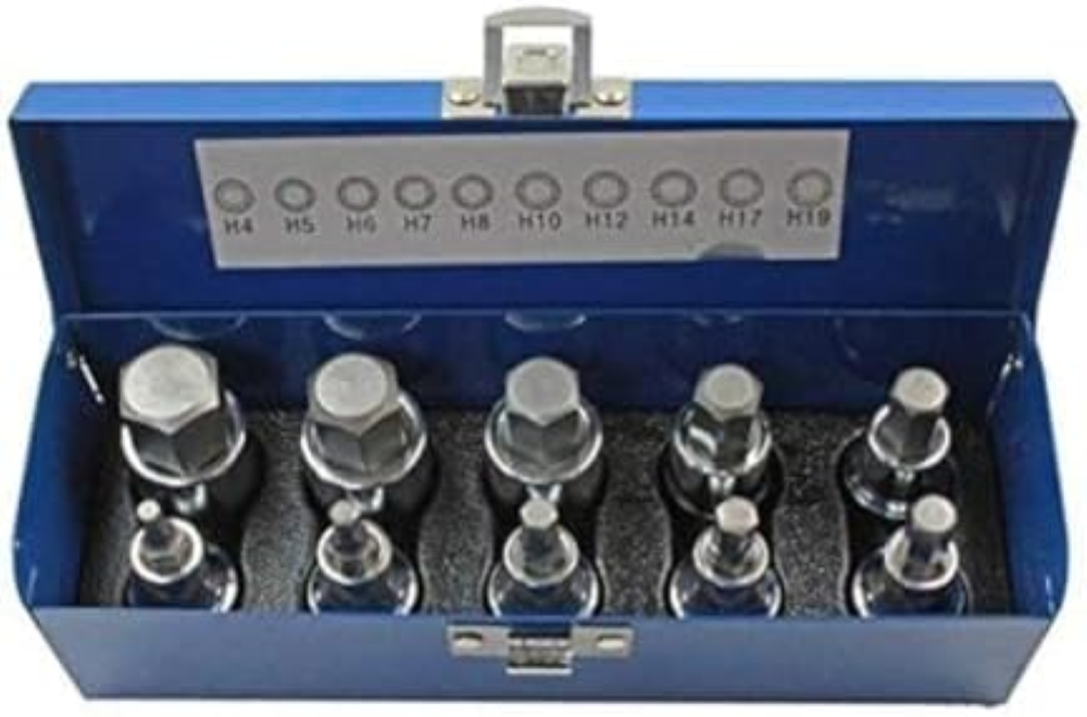 Bergen Tools B1695 US Pro - Set di chiavi a bussola esagonale, 1/2"