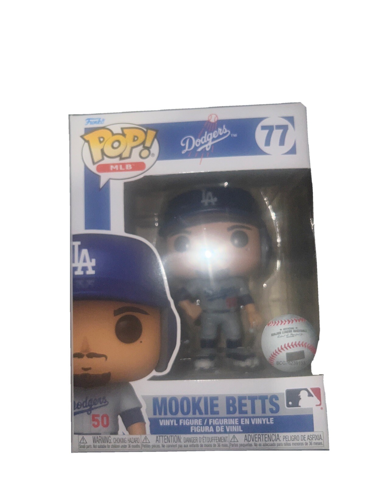 Funko Mlb 2022 La Dodgers Mookie Betts Alt Uniform With Protector