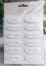 K Company RARE La Boutique Wedding Titles, Scrapbooking Journal Sticker