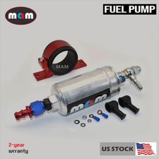 New Efi 450lhp 1000hp Fuel Pump Red Bracket E85 Compliant Bosch 044 Style
