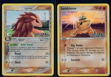 Pokemon EX DELTA SPECIES #27/113 Sandslash #82/113 Sandshrew Reverse Holo ENG NM on eBay