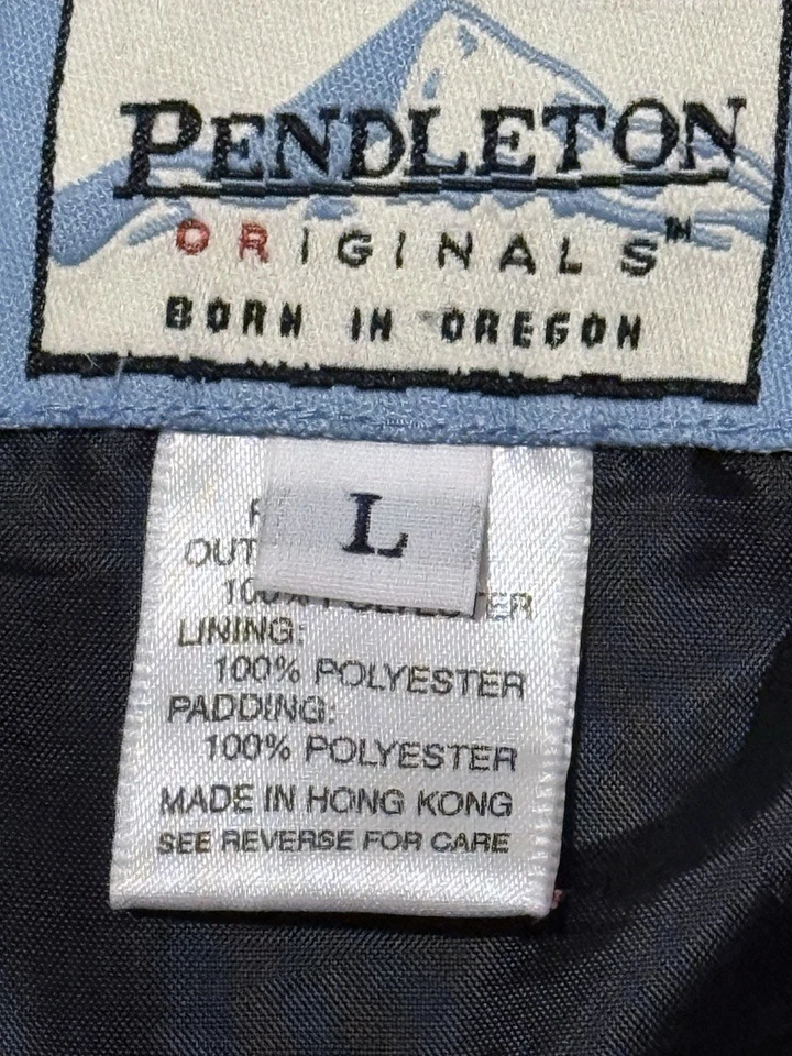 Pendleton Originals Mujer’s Chaleco Puffer Grande Cuadrado Edredón Ligero Negro Foto 3 de 4