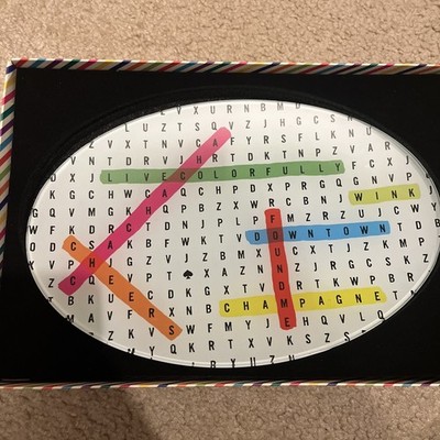 Kate Spade x Lenox Crystal ''Say The Word Search'' Oval Dish