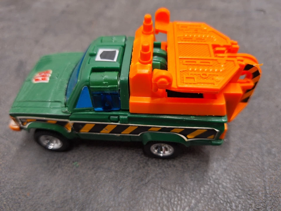 Hasbro Transformers: Hoist & Scavenger, vintage 1985, verde, Toyota, excavadora Foto 3 de 4