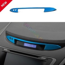Para Hyundai Elantra 11-16 Azul Acero Consola Media Salpicadero Tira de Reloj Borde