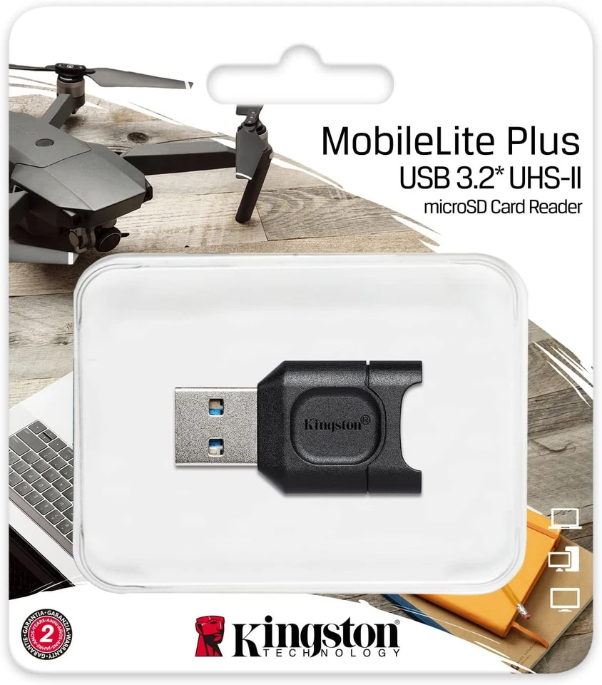 Kingston MobileLite Plus USB 3.2 microSDHC/SDXC UHS-II Card Reader Black - Image 3 of 4