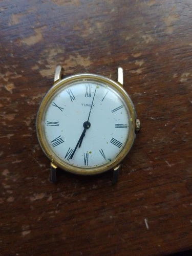 VTG Timex Mens Mechanical Watch (Not Working)  32mm Spares Or Repair