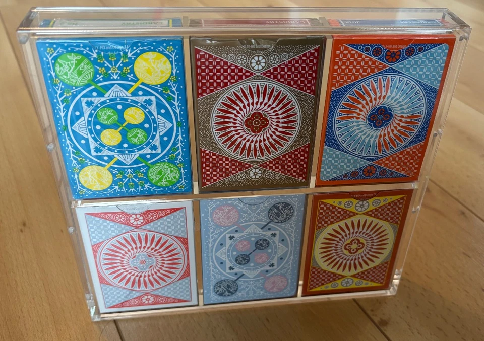 36 Cardistry Tally-Ho Playing Cards Poker Decks Super Rare Limited MetalLuxe Case - Image 3 of 4