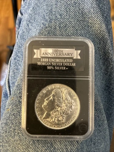 1889 Uncirculated Morgan Silver Dollar PCS Coins Guaranteed Genuine 100th