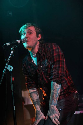 Brian Fallon of rock band The Gaslight Anthem performing on stage - Old Photo 14