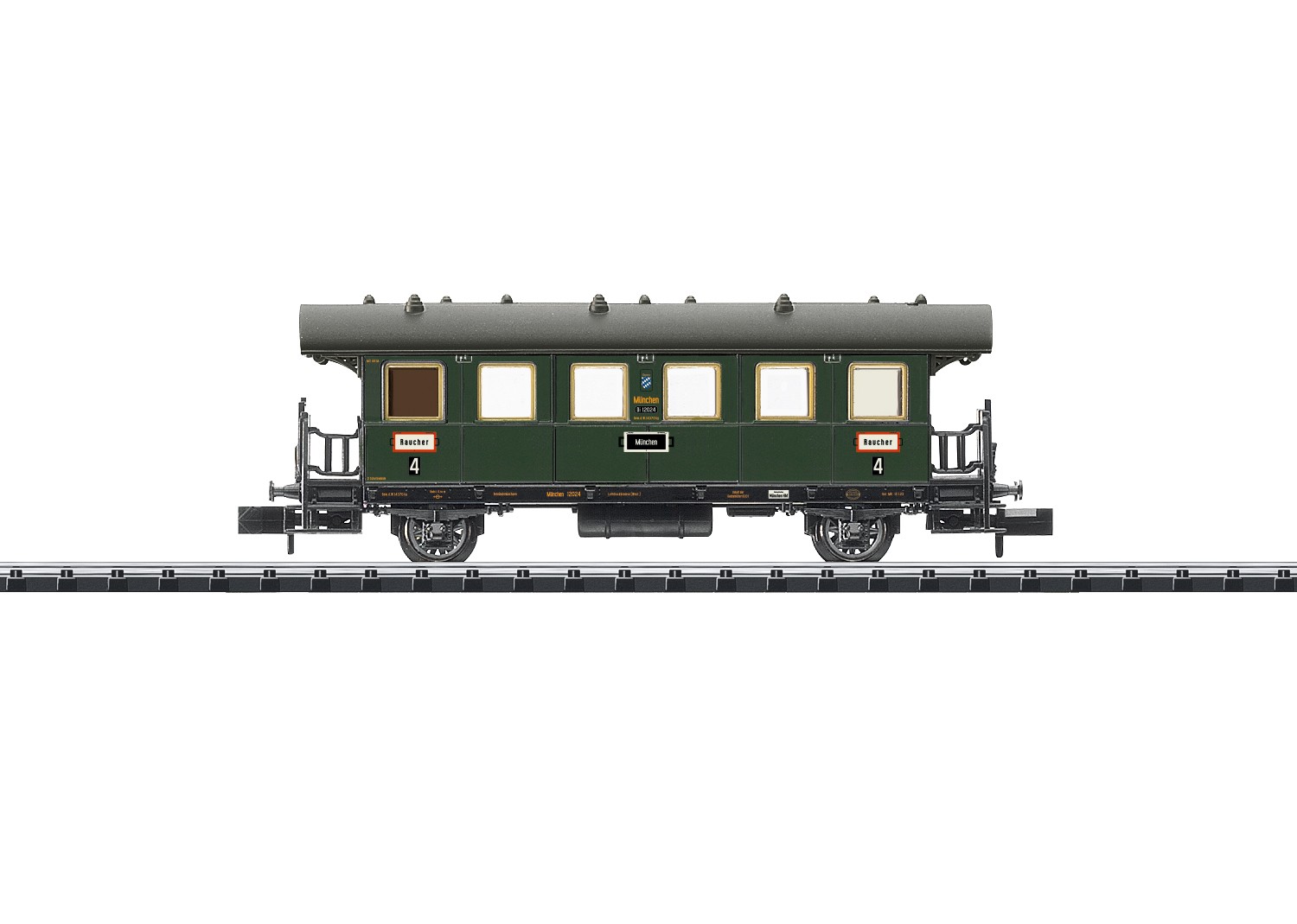 Minitrix / Trix N 18964 - Personenwagen Di (Bay 10), DRB GV Bay. Ep. II  Neuware