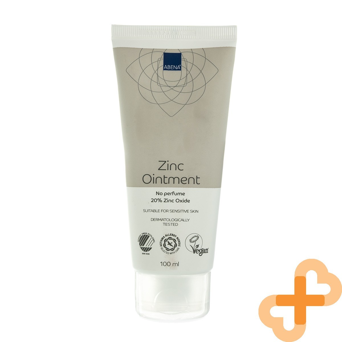 ABENA Zinc Ointment Perfume-Free Fragrance-Free 20% Zinc Oxide 100 ml Vegan