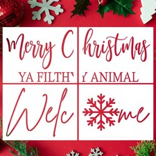 Christmas Doormat Stencils Large Winter Stencil