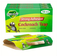 10-Pack Indoor Cockroach Sticky Traps, No Power Needed, Pest Control Boards