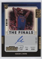 2021 Panini Contenders Variation The Finals Ticket 35/49 Isaiah Livers Auto 11ng
