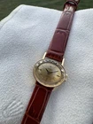 Vintage 1960s Ladies Rolex Precision 2636 18k Yellow Gold Faceted Crystal Watch