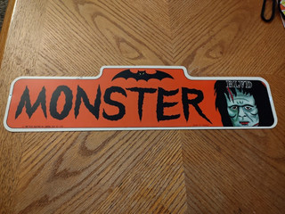 Telco Creations 1988 Monster BLVD Sign 17" X 5" Free Shipping