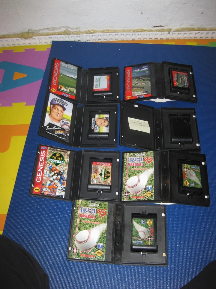 Sega GENESIS Sports Game Lot Of 7 Baseball Golf Football Tennis Etc - Image 3 of 4