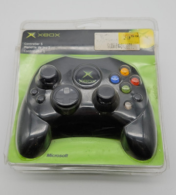 Original Xbox OEM Controller S Black - Factory Sealed