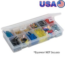 Adjustable Utility Box 12 Compartment Fishing Tackle Organizer Transparent Box