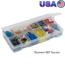 Adjustable Utility Box 12 Compartment Fishing Tackle Organizer Transparent Box
