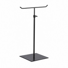 Freestanding Bag Display Stand with Square Base Compact for Showrooms, Entryways